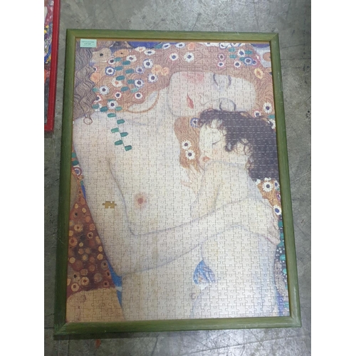 764 - 4 x Framed Puzzles of Various Paintings (4)