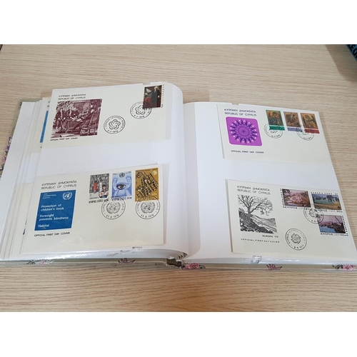 96 - Collection of 44 Cyprus First Day Covers in Album