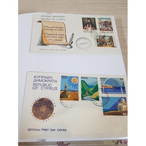 96 - Collection of 44 Cyprus First Day Covers in Album