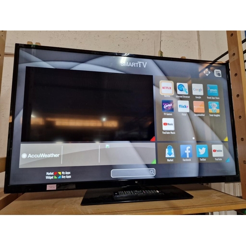 134 - 'F&U' 50'' Smart TV (Model: FL2D5004UH) with Remote Control, * Basic Test & Working *