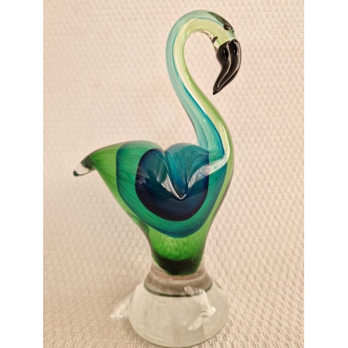 87 - Murano Style Art Glass Swan Ornament, (Approx. H: 26cm)