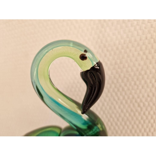 87 - Murano Style Art Glass Swan Ornament, (Approx. H: 26cm)