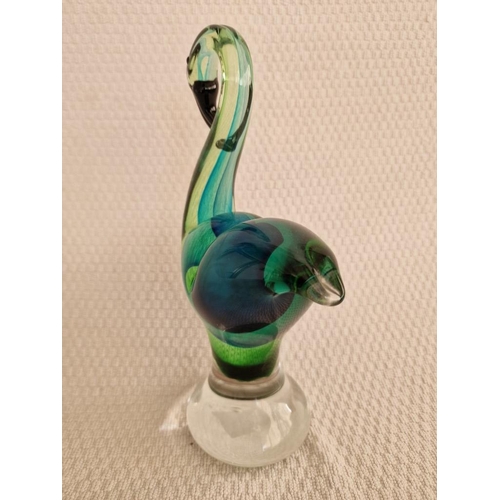 87 - Murano Style Art Glass Swan Ornament, (Approx. H: 26cm)