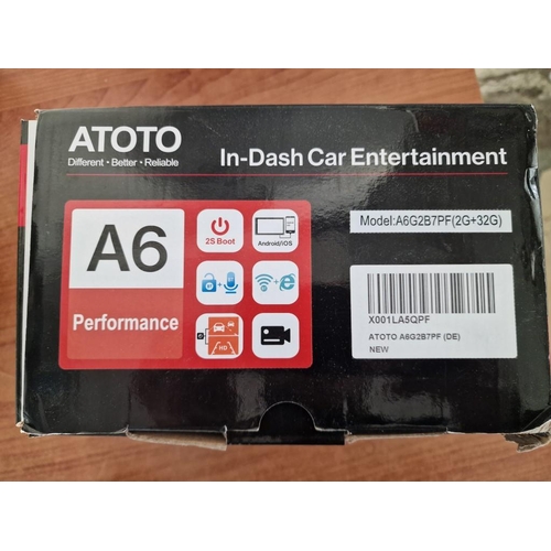 ATOTO' A6 Android In-Dash Car Entertainment, in Box, Unused