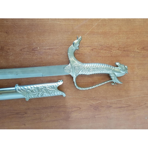 89 - Ornamental Horse Themed Sword for Wall Mounting