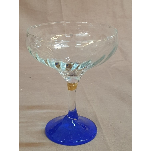 838 - Assorted Collection of Modern Glass Wine Glasses (6)