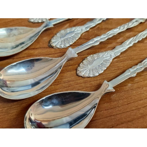 88 - Set of 6 x Silver (.500) Tea Spoons, (Approx. 72g Total, L: 13.5cm), (6)

Nb. Faded or No Hallmarked... 