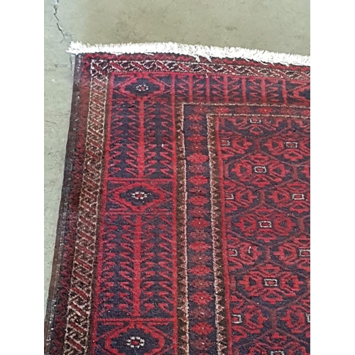 535 - Afghan (?) Handmade Rug with Oriental Pattern (190 x 102cm)