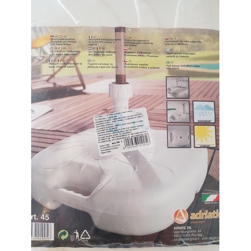 590 - White Plastic Umbrella Stand (c. 20LTR), (Un-Used)