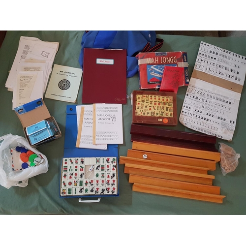 126 - Mahjong (Mah-Jongg) 19th Century Chinese Game with Accessories