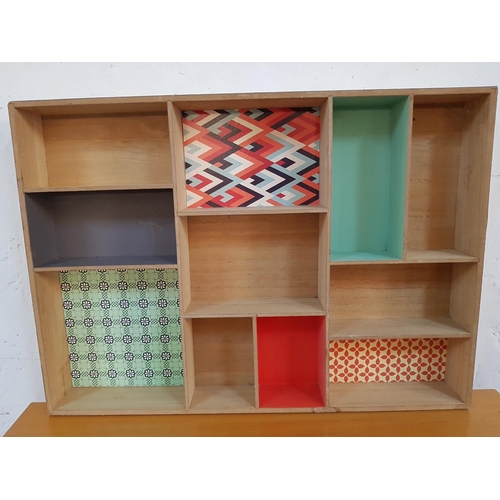 230 - Multi Colour Shelf / Display Wall Unit (50 x 70 x 8cm)