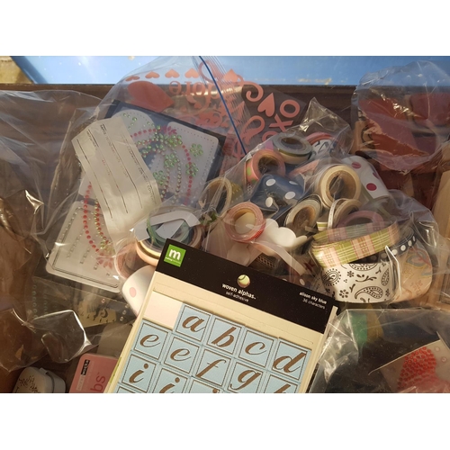 234 - Large Collection of Handcraft Accessories (Stamps, Stickers, Ribbons and Many Other)