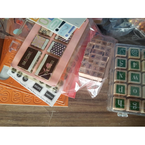 234 - Large Collection of Handcraft Accessories (Stamps, Stickers, Ribbons and Many Other)