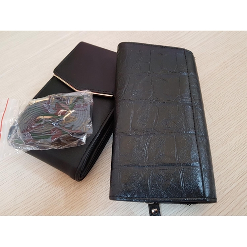 251 - In Black Tone - Various Ladies Accessories in Black Colour Wallet, Wallet / Bag 3 - Different Bags (... 