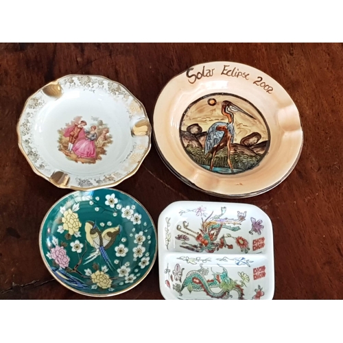 371 - Box of Assorted Items; Silver Plated Photo Frame, Vintage Japanese Coffee Cups with Saucers, Small D... 