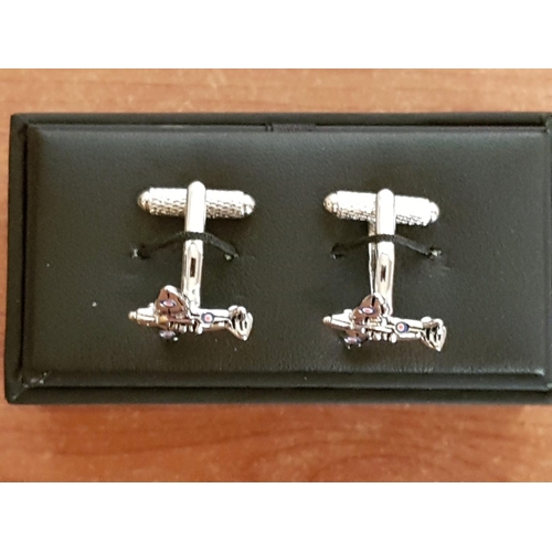 483 - Pair of Spitfire Cufflinks with Box