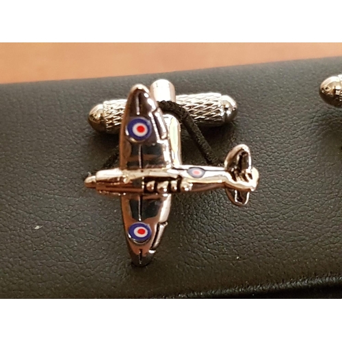 483 - Pair of Spitfire Cufflinks with Box