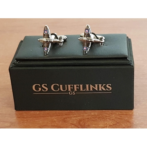 483 - Pair of Spitfire Cufflinks with Box