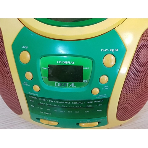 500 - Retro CD/ Radio by Woolworths Model CD107 (Digital CD/Radio Player), (Un-Tested)