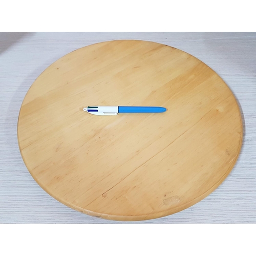 505 - Wood Lazy Suzan Kitchen Turntable (For Dining Table - Serving Plate Rotating, Swivel Tray), (Ø39cm)