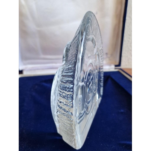 133 - Crystal Ornament / Paperweight with Arabic 