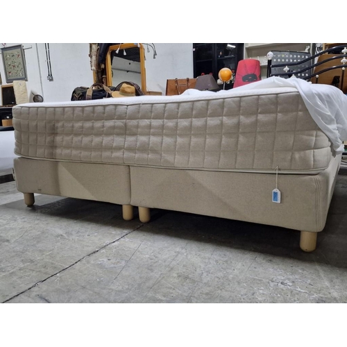 140 - Double Bed; IKEA 'Espevar' Twin Divan Base with 'Hidrasund' Mattress (Approx. 180 x 200cm) and Mattr... 