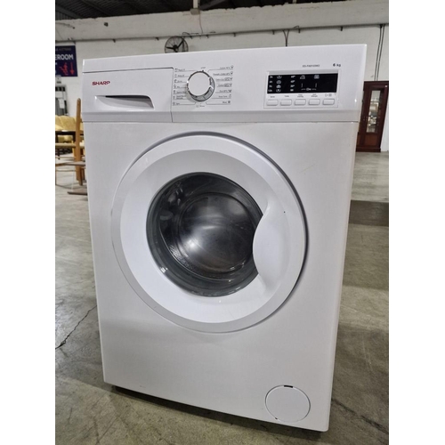 148 - Sharp 6kg Washing Machine, White Colour, (Model: ES-FA6103W2)