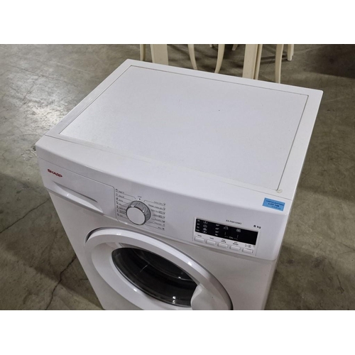 148 - Sharp 6kg Washing Machine, White Colour, (Model: ES-FA6103W2)