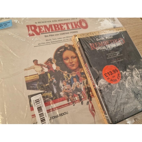 152 - Rembetiko: Cult Movie of Costas Ferris on 2 DVD's, Soundtrack LP Vinyl Record and Book 'Road to Remb... 