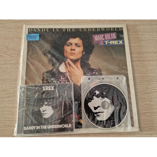 153 - Marc Bolan & T. Rex: Dandy in the Underworld LP Vinyl Record, Same on CD and UK Tour CD