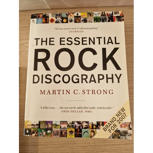 158 - 3 x Collectable Books; The Essential Rock Discography (1,250 Pages), All Music Guide to Rock (1,400 ... 