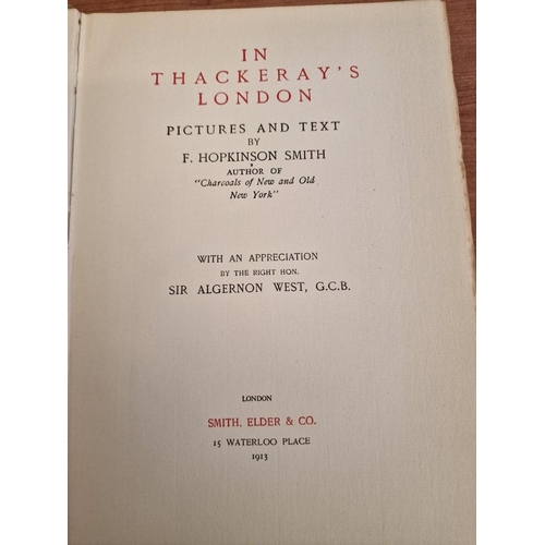 181 - 3 x Antique Books; 'In Thackerays London' by F Hopkison Smith, 'Whitmans Print-Collectors Handbook' ... 