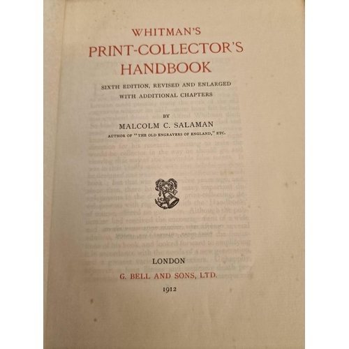 181 - 3 x Antique Books; 'In Thackerays London' by F Hopkison Smith, 'Whitmans Print-Collectors Handbook' ... 