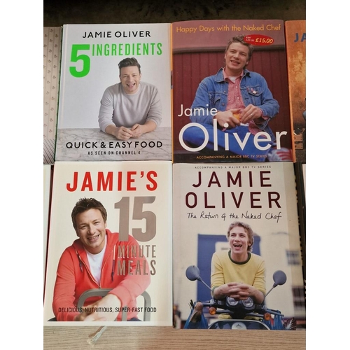 290 - Collection of 10 x Jamie Oliver Cooking Books