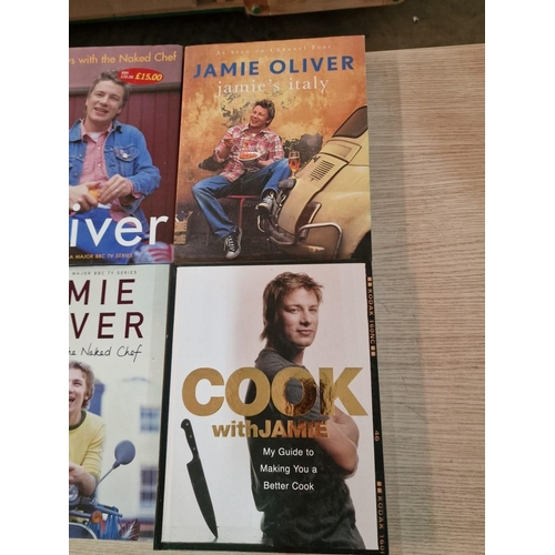 290 - Collection of 10 x Jamie Oliver Cooking Books