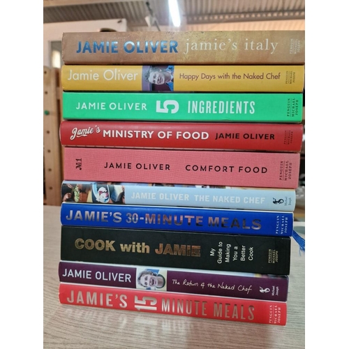 290 - Collection of 10 x Jamie Oliver Cooking Books