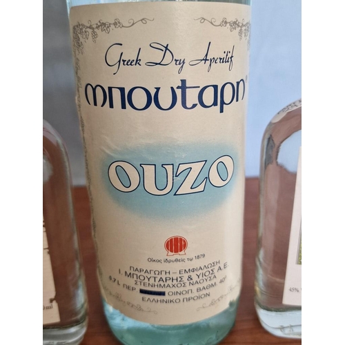 293 - Bottle of Greek Ouzo and 2 x Bottles of Zivana, (45%, 200ml), (3)