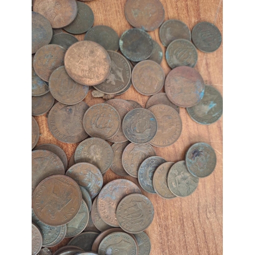 387 - Large Collection of Early English Coins, Pennies & Half Pennies