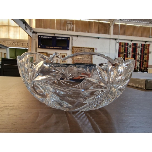 700 - Bohemia 'La Stella' Lead Crystal Fruit Bowl with Original Box, Together with 'Soga' Contemporary Gla... 