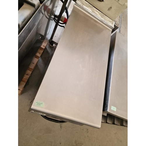 670 - 'Mareno' Commercial Stainless Steel Counter with Cupboard Below, (Approx. 40 x 90 x 84cm)