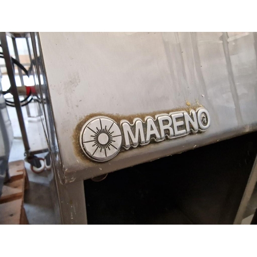 670 - 'Mareno' Commercial Stainless Steel Counter with Cupboard Below, (Approx. 40 x 90 x 84cm)