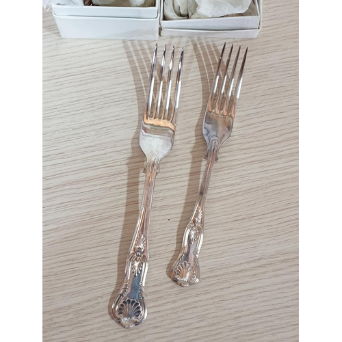 498 - Vintage Style Sheffield Table Cutlery Full Set for 6 x Person (Silver Plated / EPNS / Stainless Stee... 