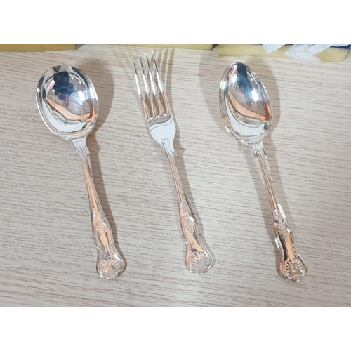 498 - Vintage Style Sheffield Table Cutlery Full Set for 6 x Person (Silver Plated / EPNS / Stainless Stee... 