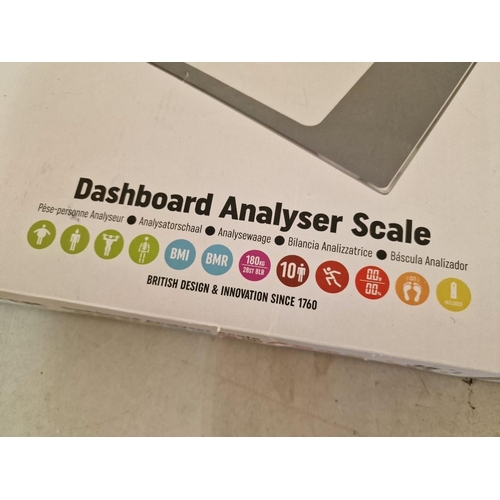 398 - Salter Dashboard Analyser Scales in Box, Together with SilverCrest Digital Kitchen Scales, (2)