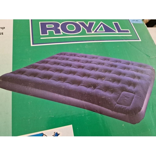 462 - 2 x Inflatable Mattresses / Air Beds; Royal Double Flock with Pump (205 x 160cm) and Intex Junior Tw... 