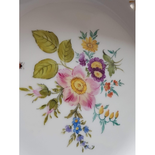 785 - Collection of Retro Hand Painted Floral Pattern and Cut Out Porcelain Plates; 2 x Plates (Ø26cm each... 