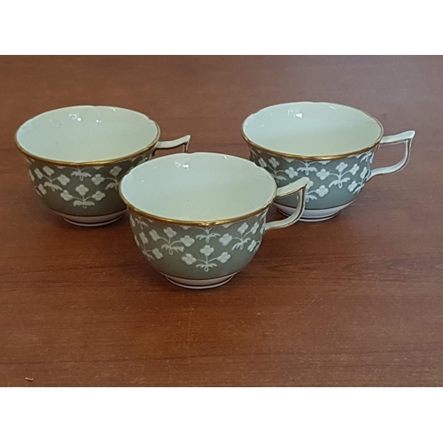 544 - Antique Copeland Set of 5 x Coffee Cups - Signet with Hallmark from 1851 - 1895