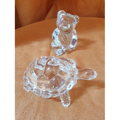 786 - Collection of Stylish Glass Homeware Ornaments (Glass Animal Figurines) Tealight Holders and Shot Gl... 