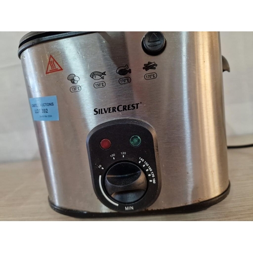 392 - SilverCrest Mini Deep Fat Fryer, (Model: SFM 640 A2), Silver Colour