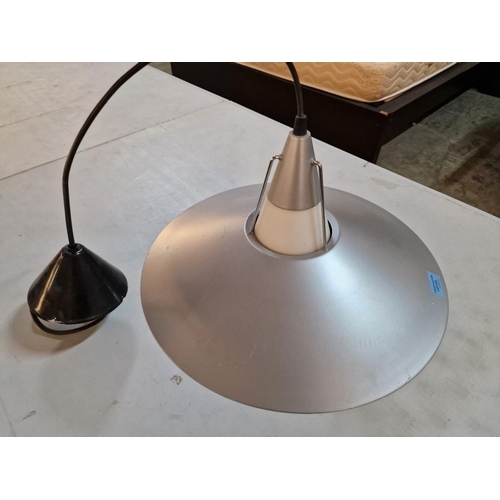 512 - Round Grey Metal Ceiling Light